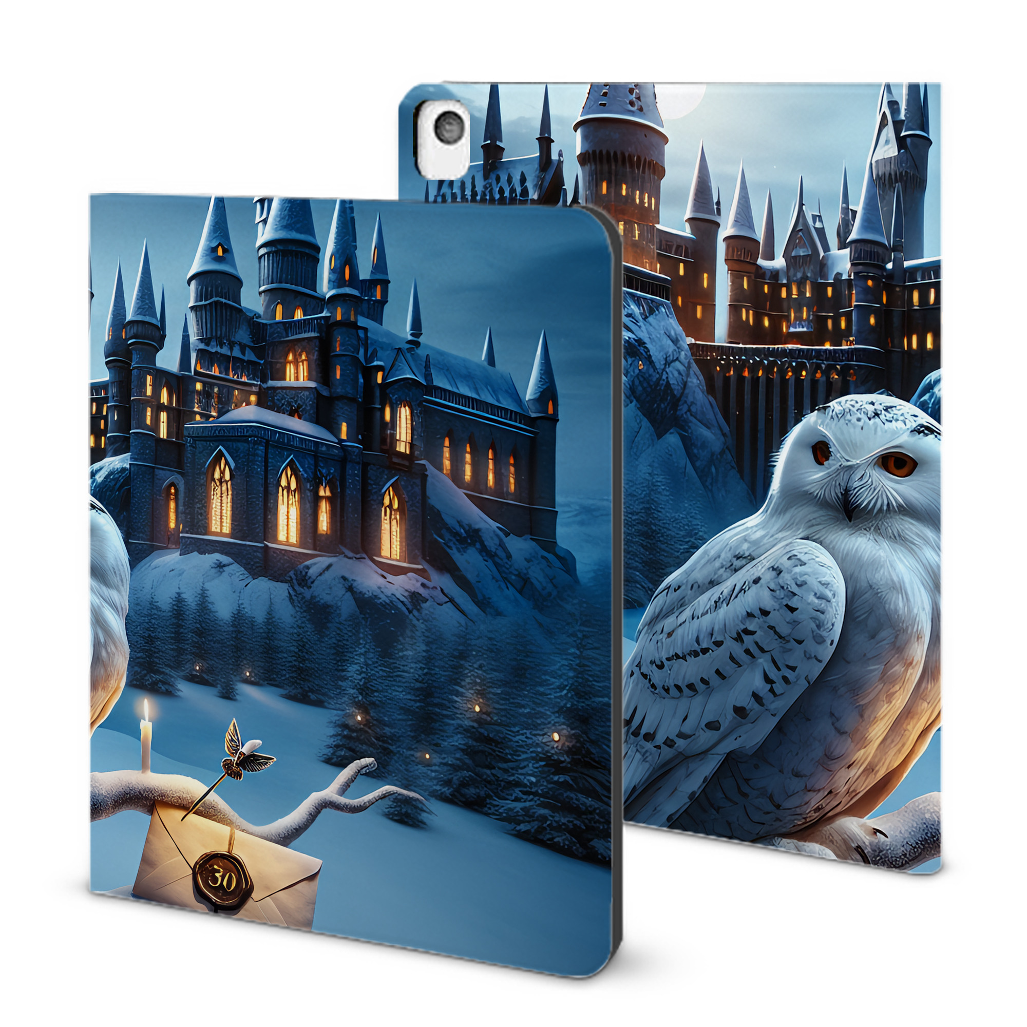 （画像用） Harry Potter ハリー・ポッターシリーズ IPadケース ペンホルダー付き ブックスタイルデザイン